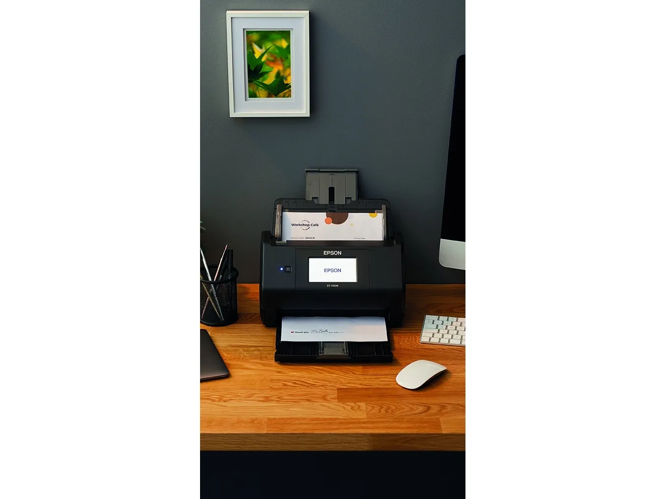 Epson WorkForce ES-580W DIN A4-Dokumentenscanner, ADF 100S.