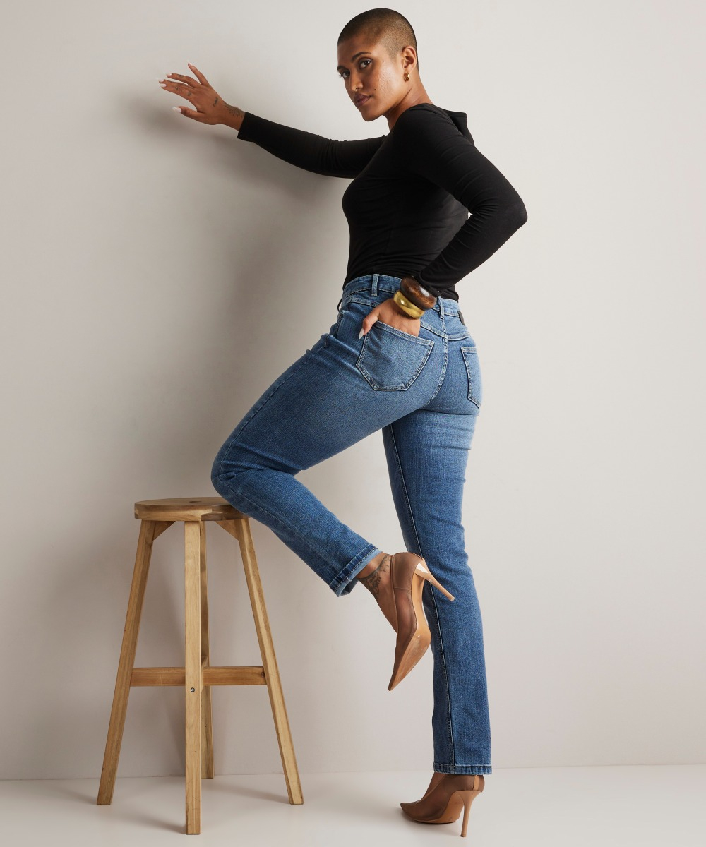 regular fit stretch jeans - mia