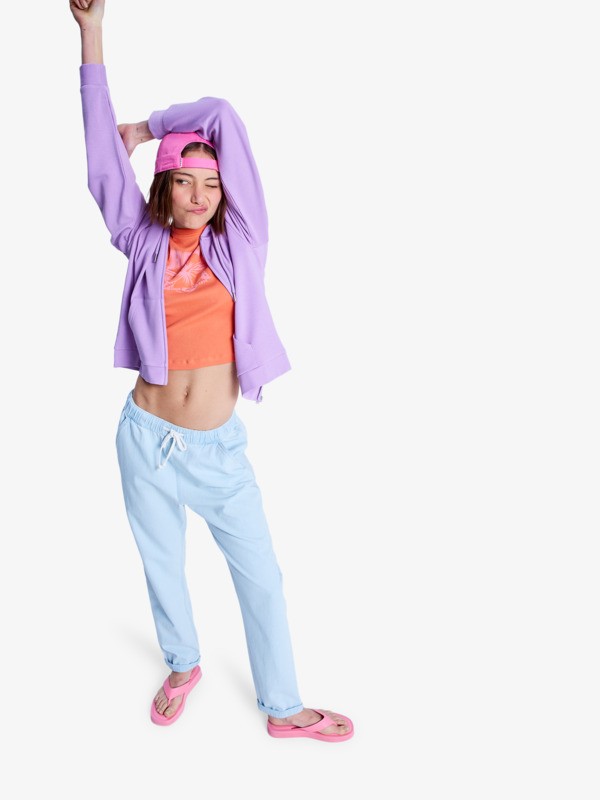 Slow Swell Pantalon en denim léger Bleu Femme
