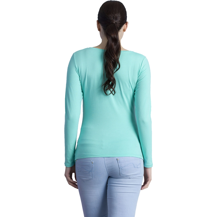 M.M.C. Umstandslangarmshirt Hallo Lieblingsmensch mit Motiv Mint