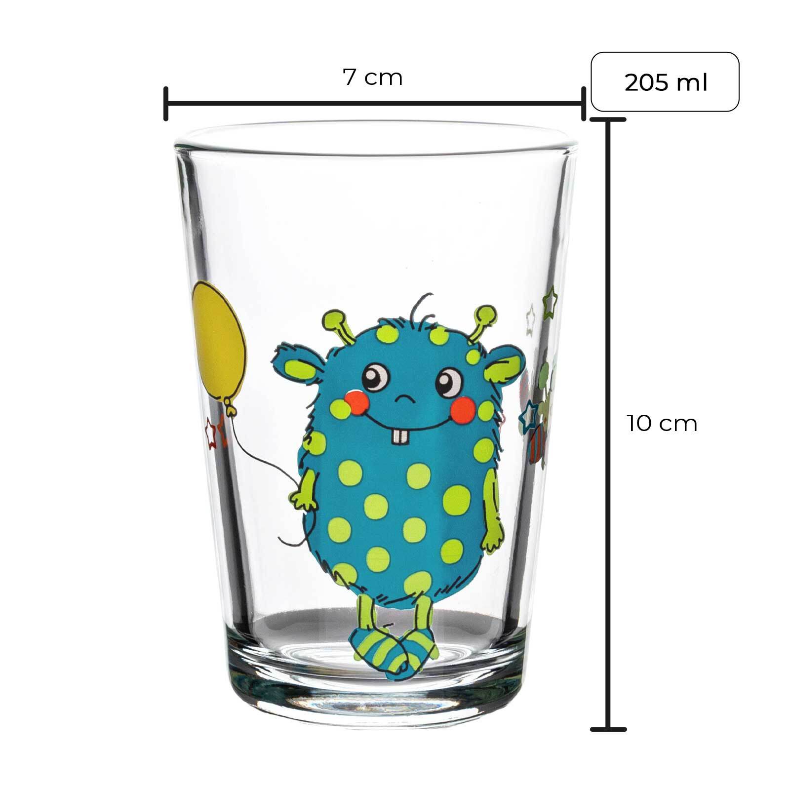 Ritzenhoff & Breker Kindergläser Monster/Dschungel/Wald 205 ml 9er Set
