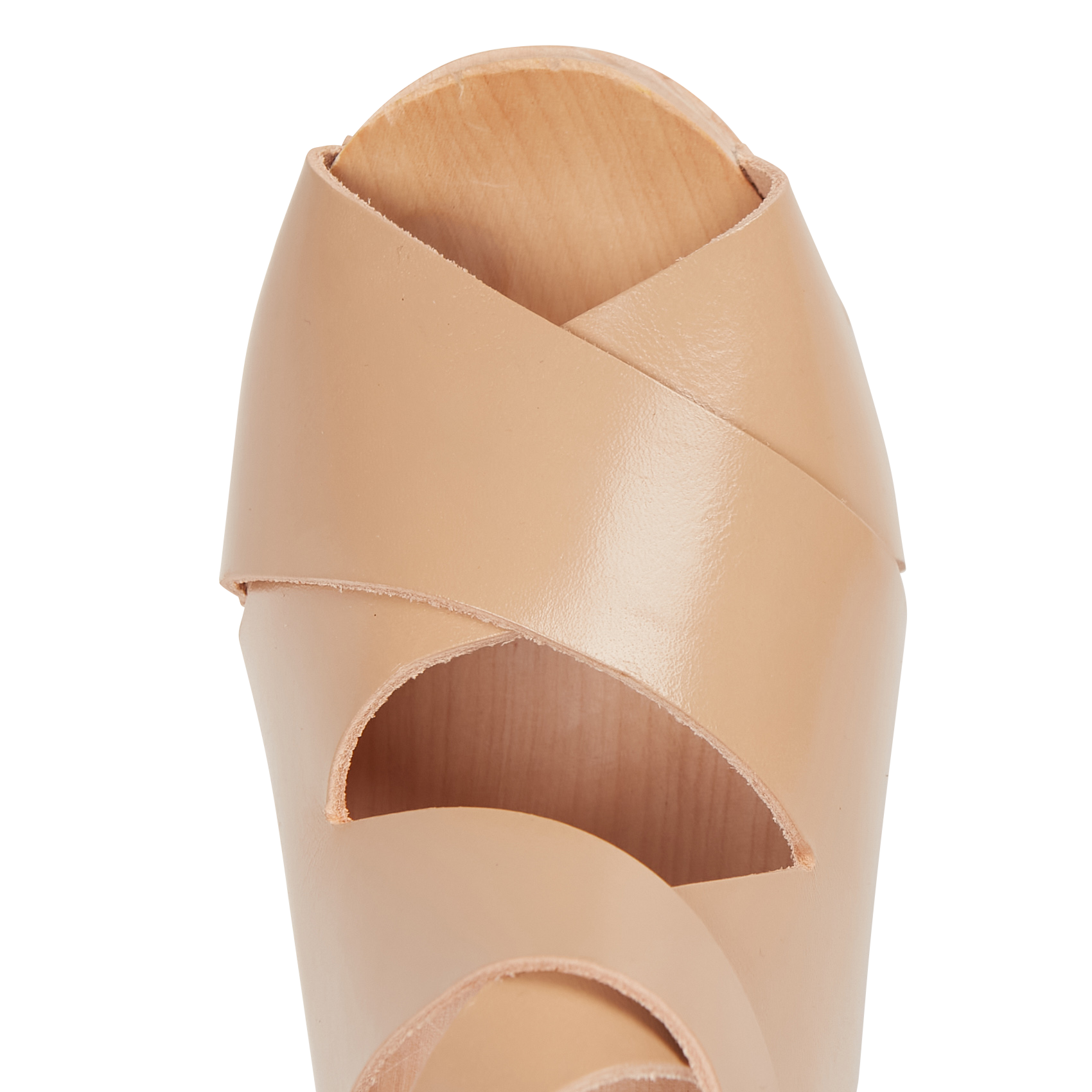 YALTA - Sandales à talon en cuir | Beige