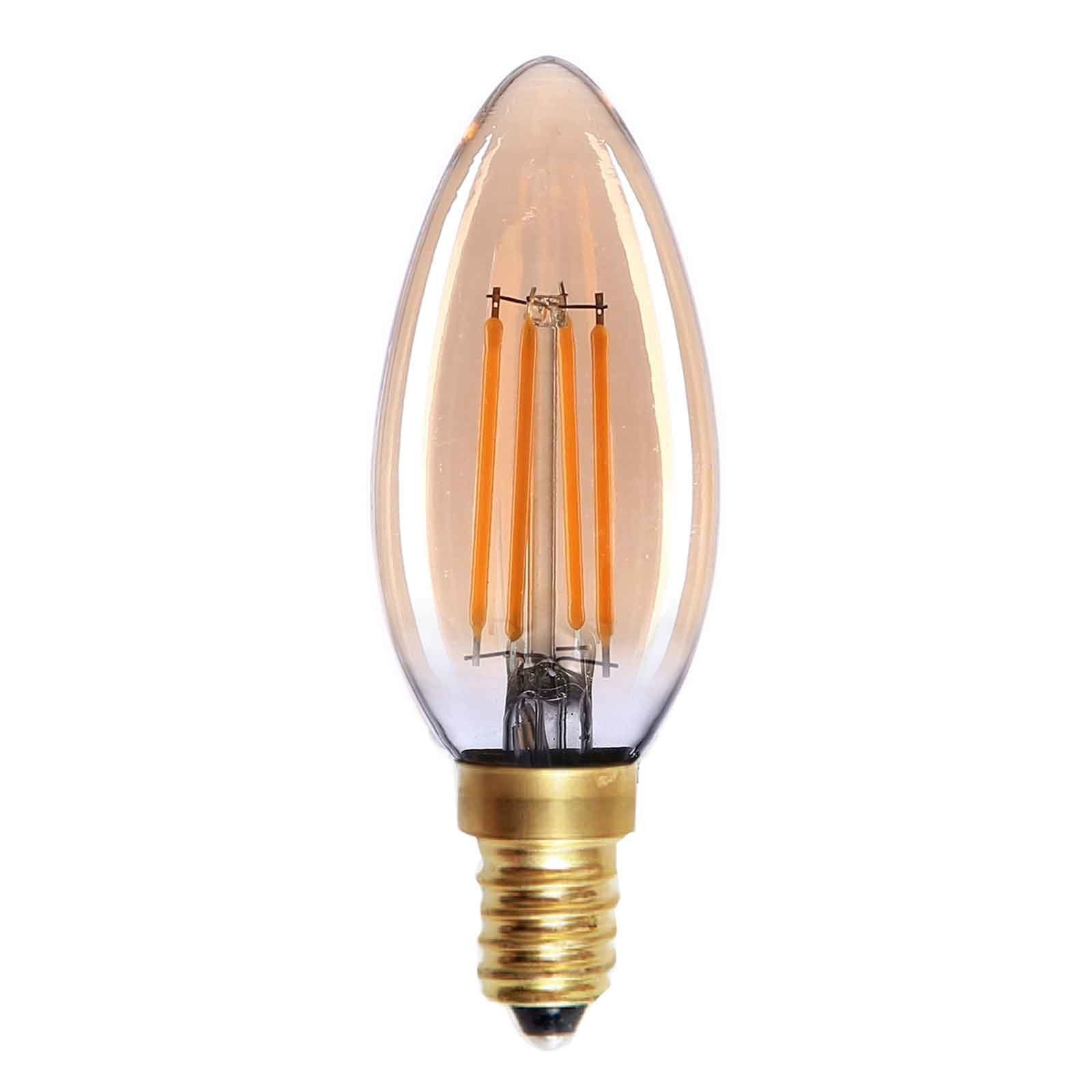 Highlight E14 4Watt Led Gold Dimbaar Kaars