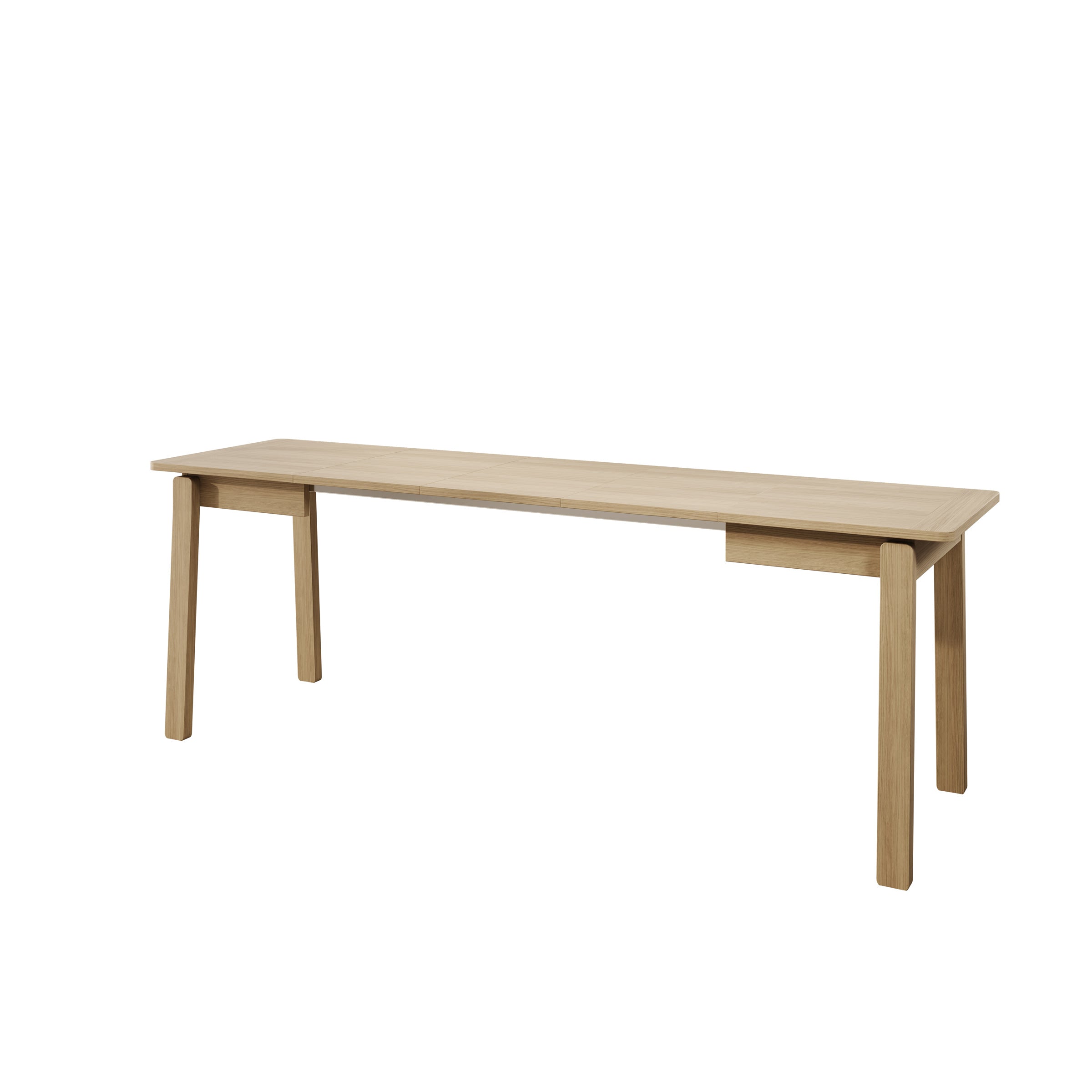 Portino - Eetkamertafel - Licht eiken - 104-224x60x77 cm
