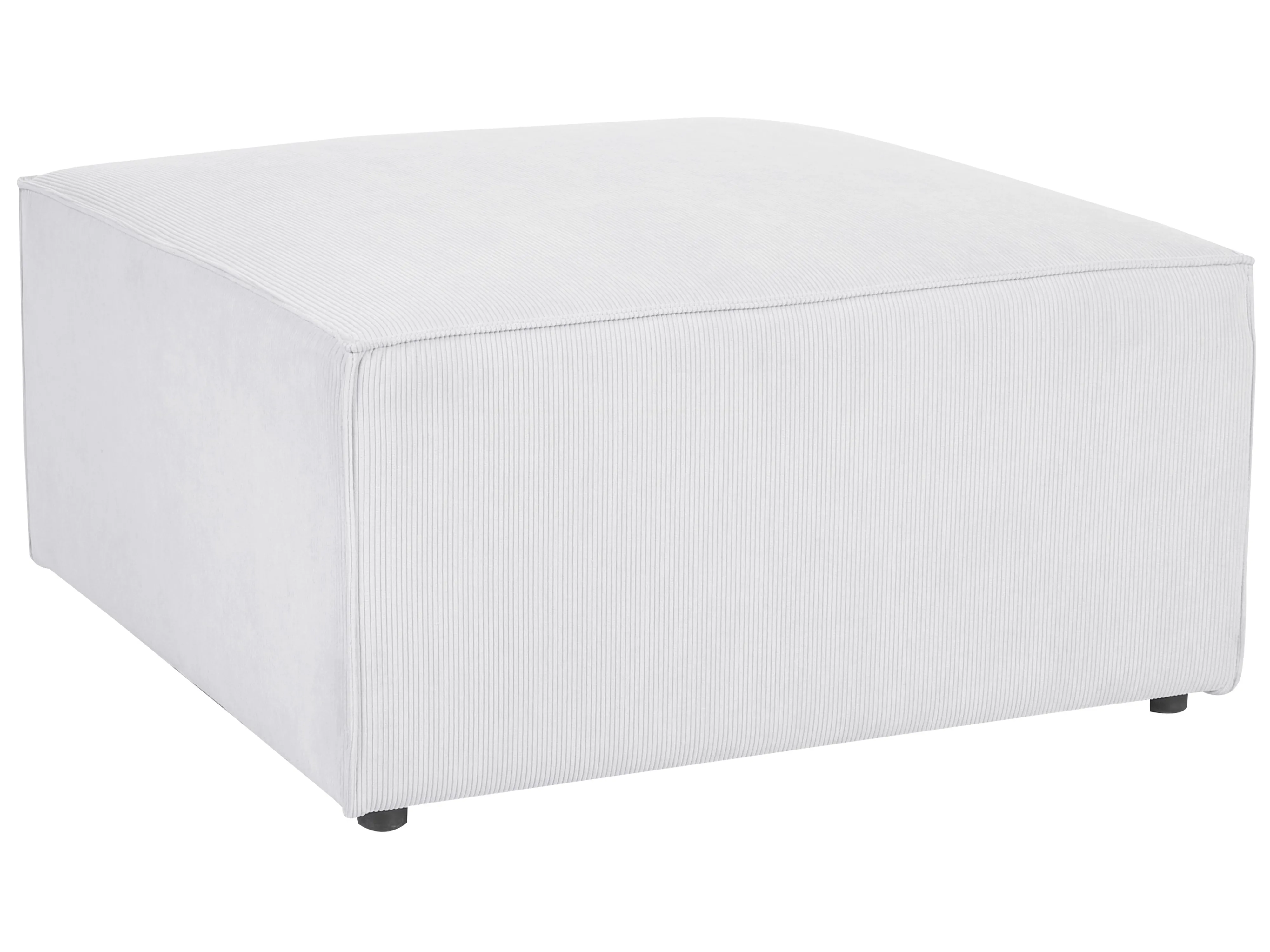 Modulaire bank 3-zits LEMVIG Corduroy Gebroken wit met ottomaan