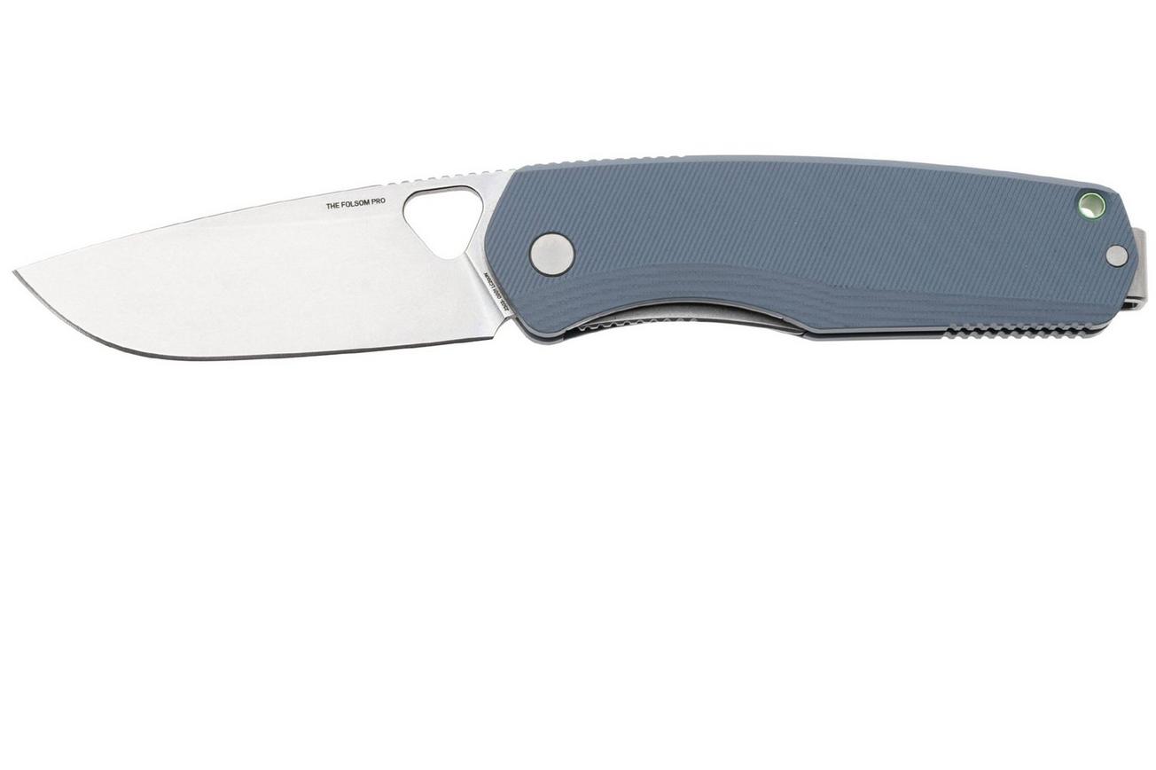 The James Brand The Folsom Pro KN129254-00, LC200N Stonewash, Tidal Blue G10, zakmes