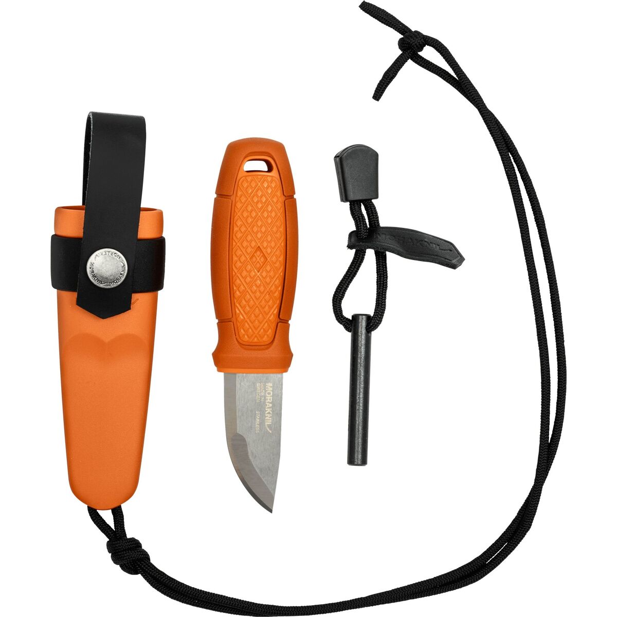 Eldris med tennstål-kit (S), burnt orange