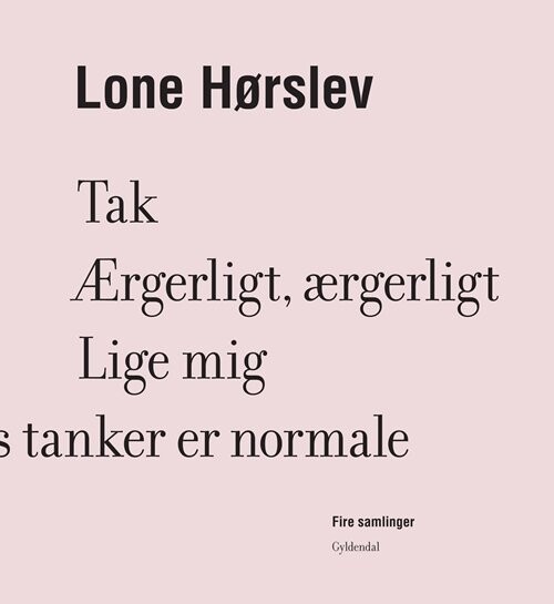 Fire Samlinger - Lone Hørslev - Bog