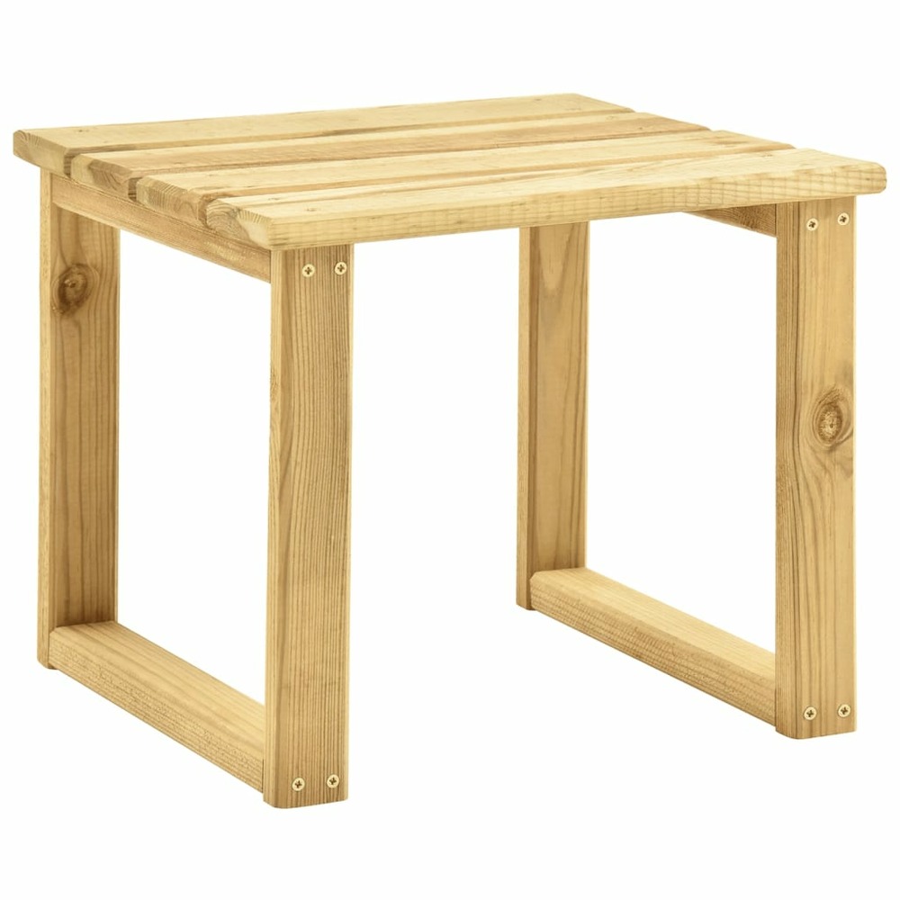 Transat chaise longue bain de soleil lit de jardin terrasse meuble d'extérieur 198 cm avec table bois de pin imprégné de vert