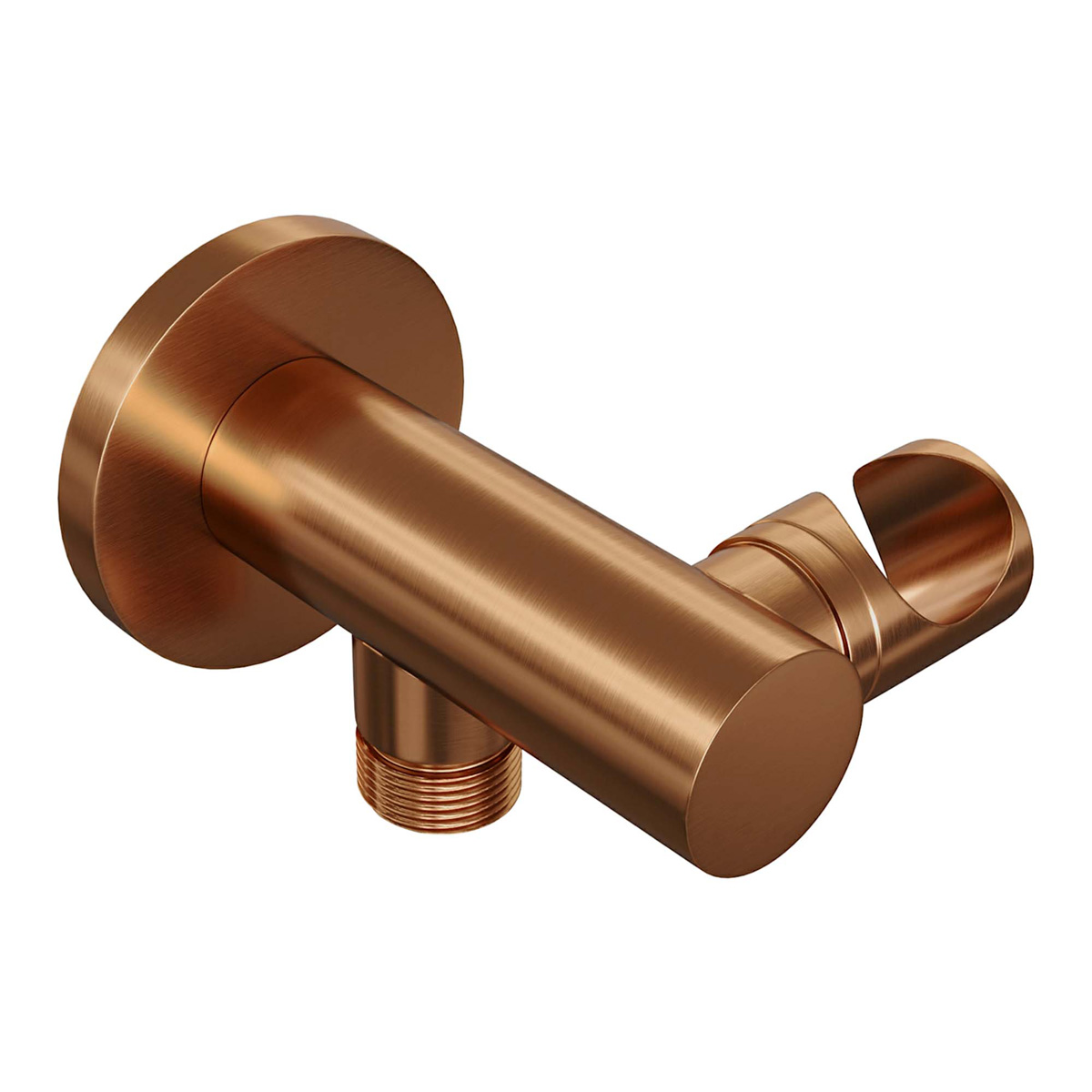 Brauer Copper Carving inbouw badkraan met badvulcombinatie en 3 standen handdouche geborsteld koper PVD