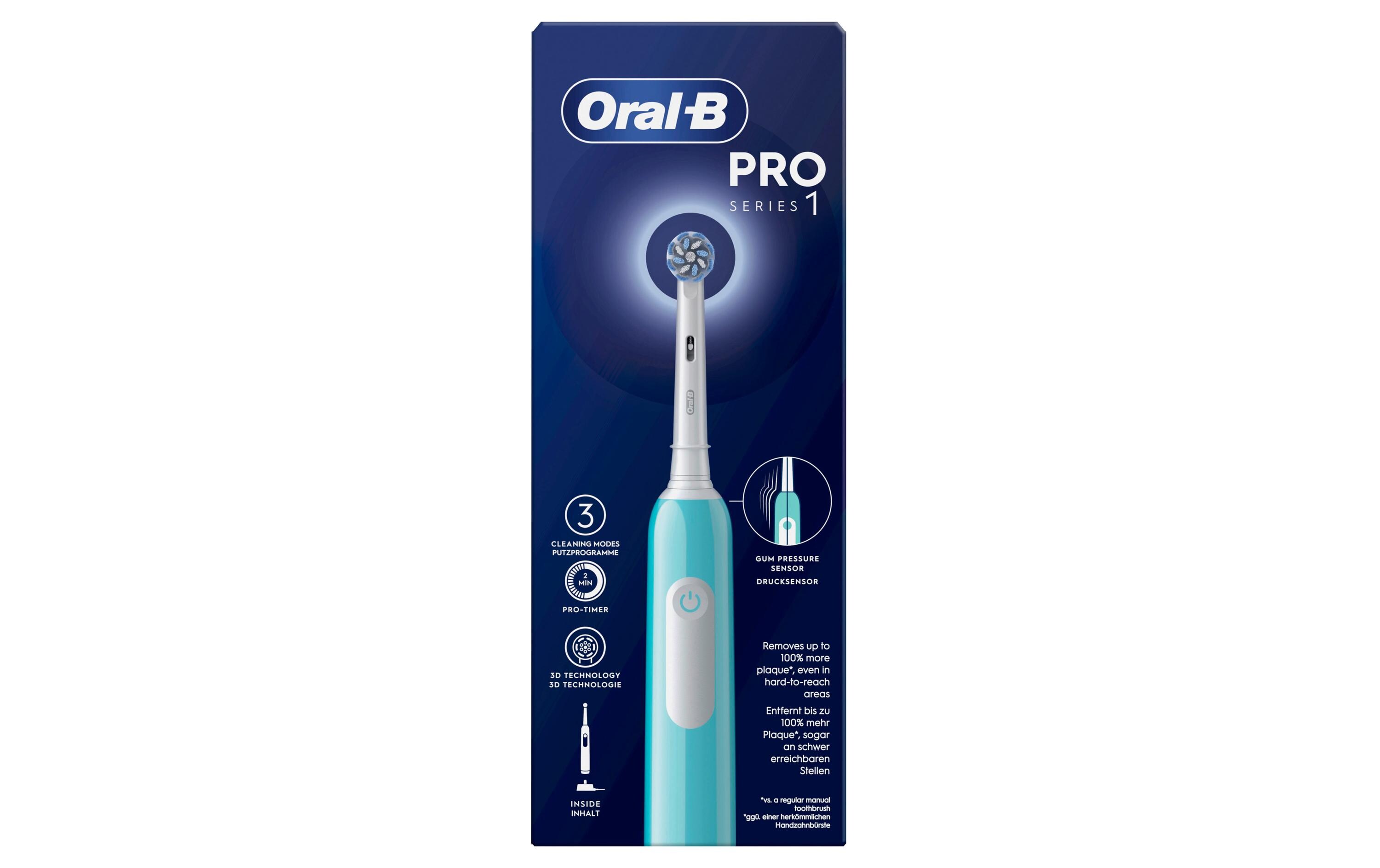Rotationszahnbürste Pro 1 Sensitive Clean Caribbean BlueElektrische Zahnbürste