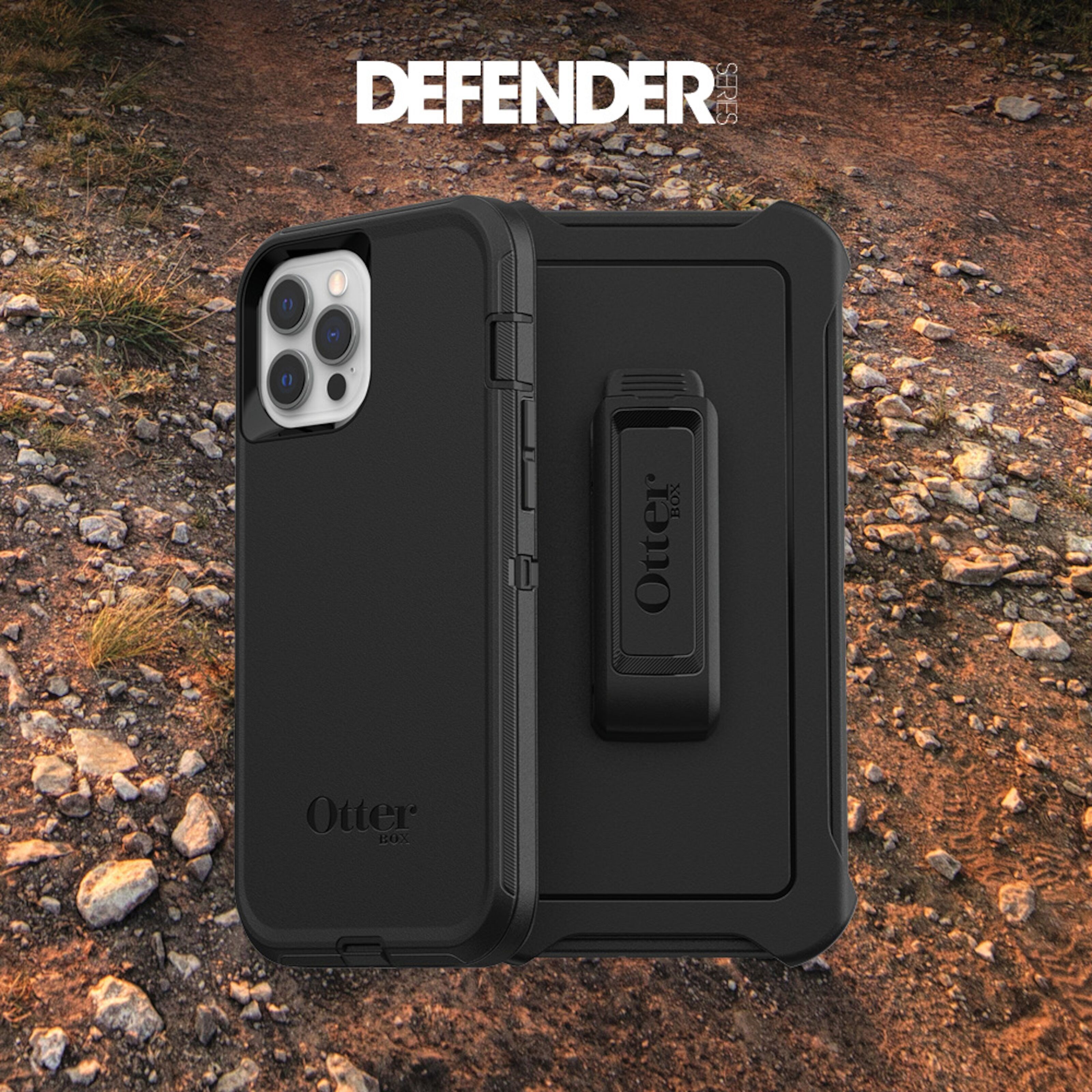 Otterbox Defender Robust deksel for iPhone 12 og 12 Pro