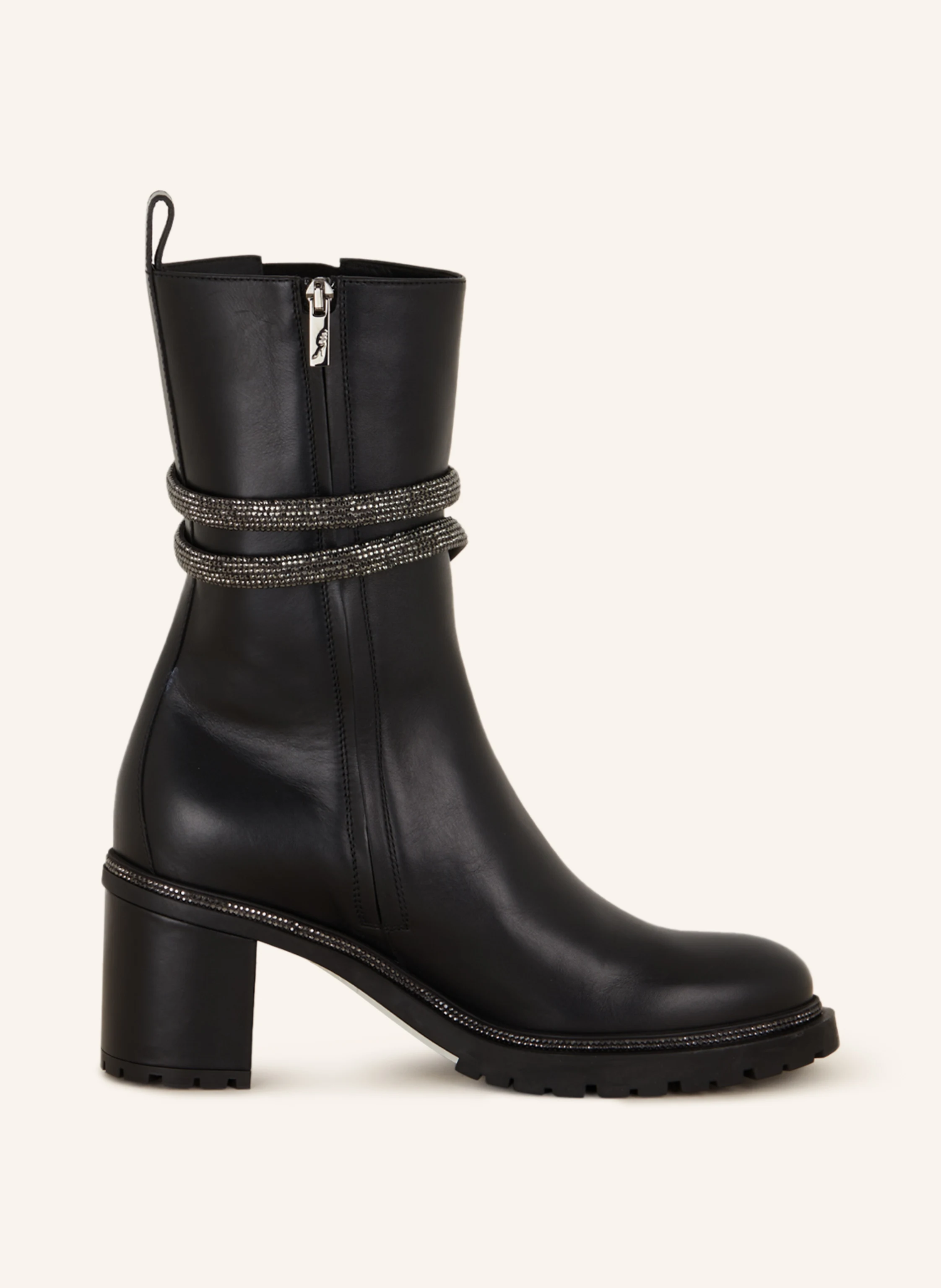 RENE CAOVILLA Stiefeletten mit Schmucksteinen