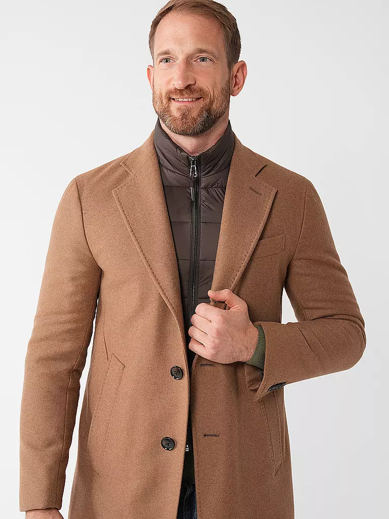 WINDSOR Wollmantel CELON camel
