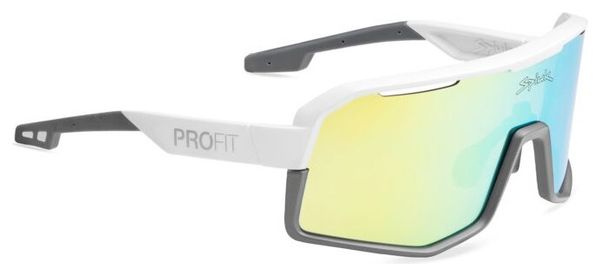 Lunettes Unisexe Spiuk Profit V3 Blanc/Gris - Verres Jaune