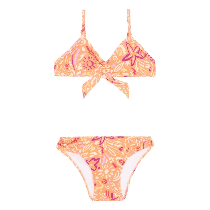 Hundred Pieces Maillot de Bain 2 Pièces Imprimé | Abricot