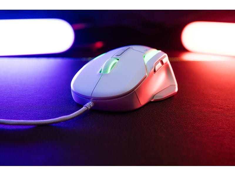 Turtle Beach Gaming-Maus Kone II Weiss Gaming-Maus mit hochpräzisem Sensor, ergonomischem Design und anpassbaren Tasten für ultimative Kontrolle und Komfort