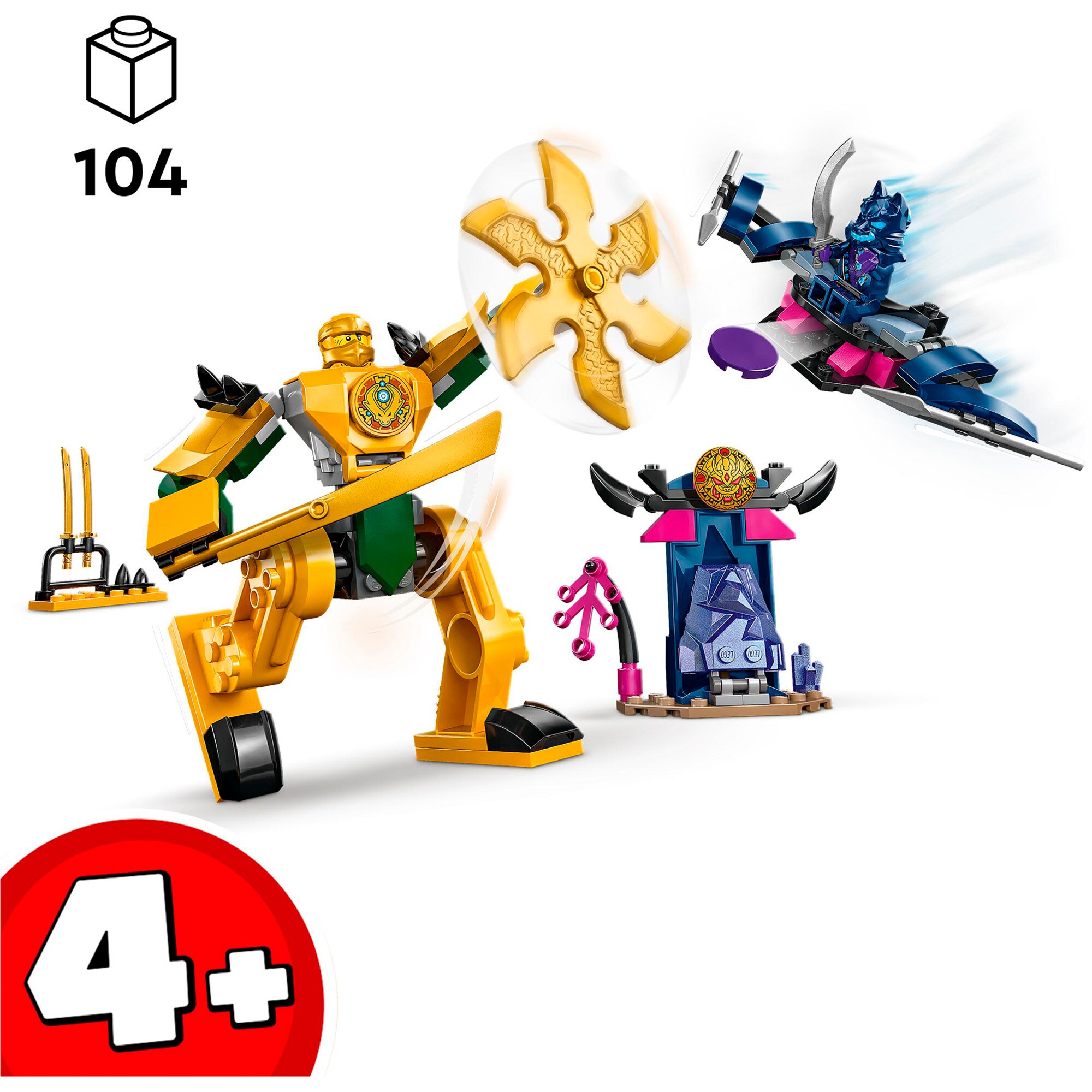 LEGO Konstruktionsspielzeug Ninjago Arins Battle Mech