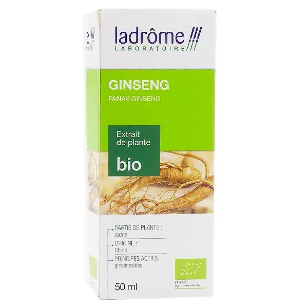 Extrato de Ginseng Orgânico Ladrome - 50ml