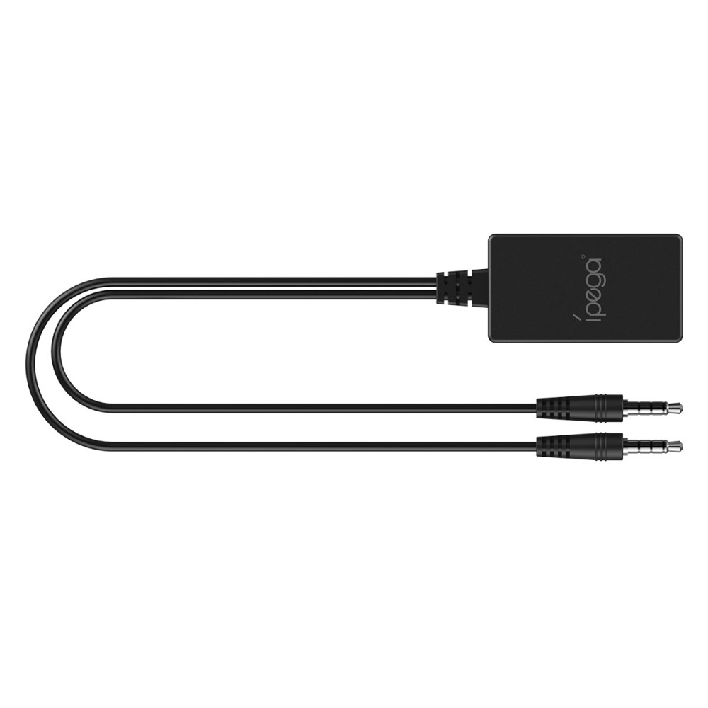 2in1 Dual 3.5mm AUX Klinke Audio Konverter Adapter für Nintendo Switch / Switch OLED / Switch Lite - Schwarz