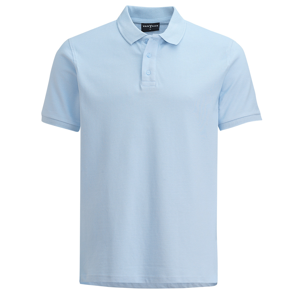 VanVaan Herren Poloshirt in Piqué-Qualität hellblau