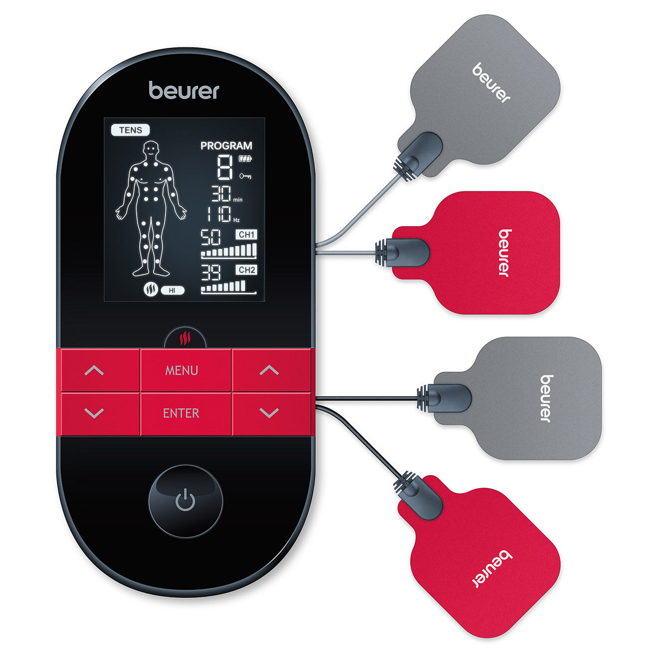 Beurer Electrostimulateur EMS/TENS avec fonction de chaleur noir