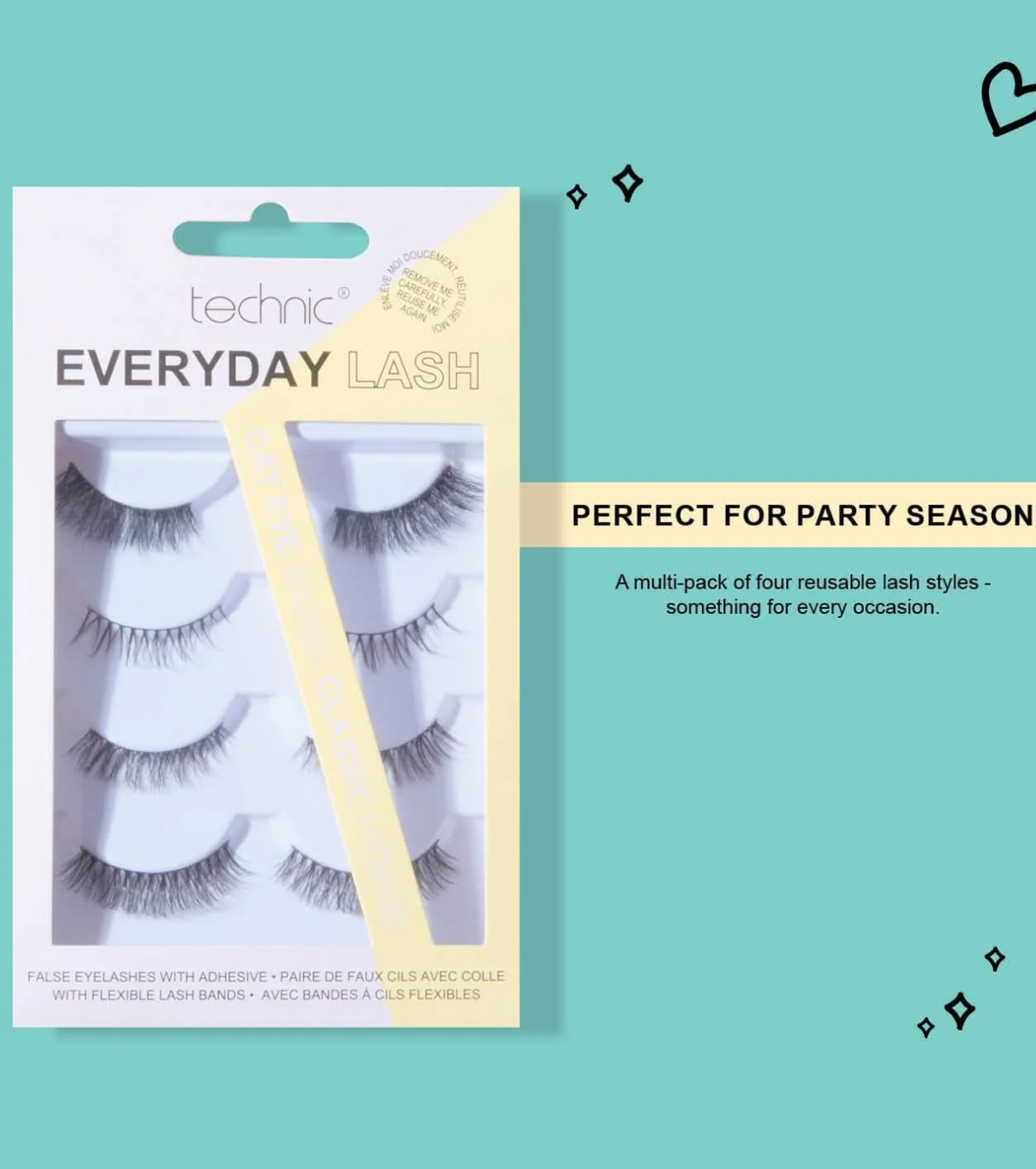 Technic Cosmetics - Cílios postiços Everyday Lash