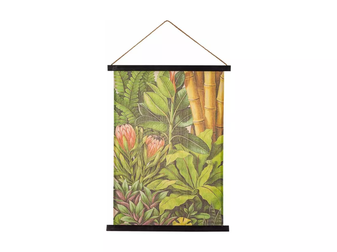 Toile parchemin imprimée sur tissu 55x75x2,5h