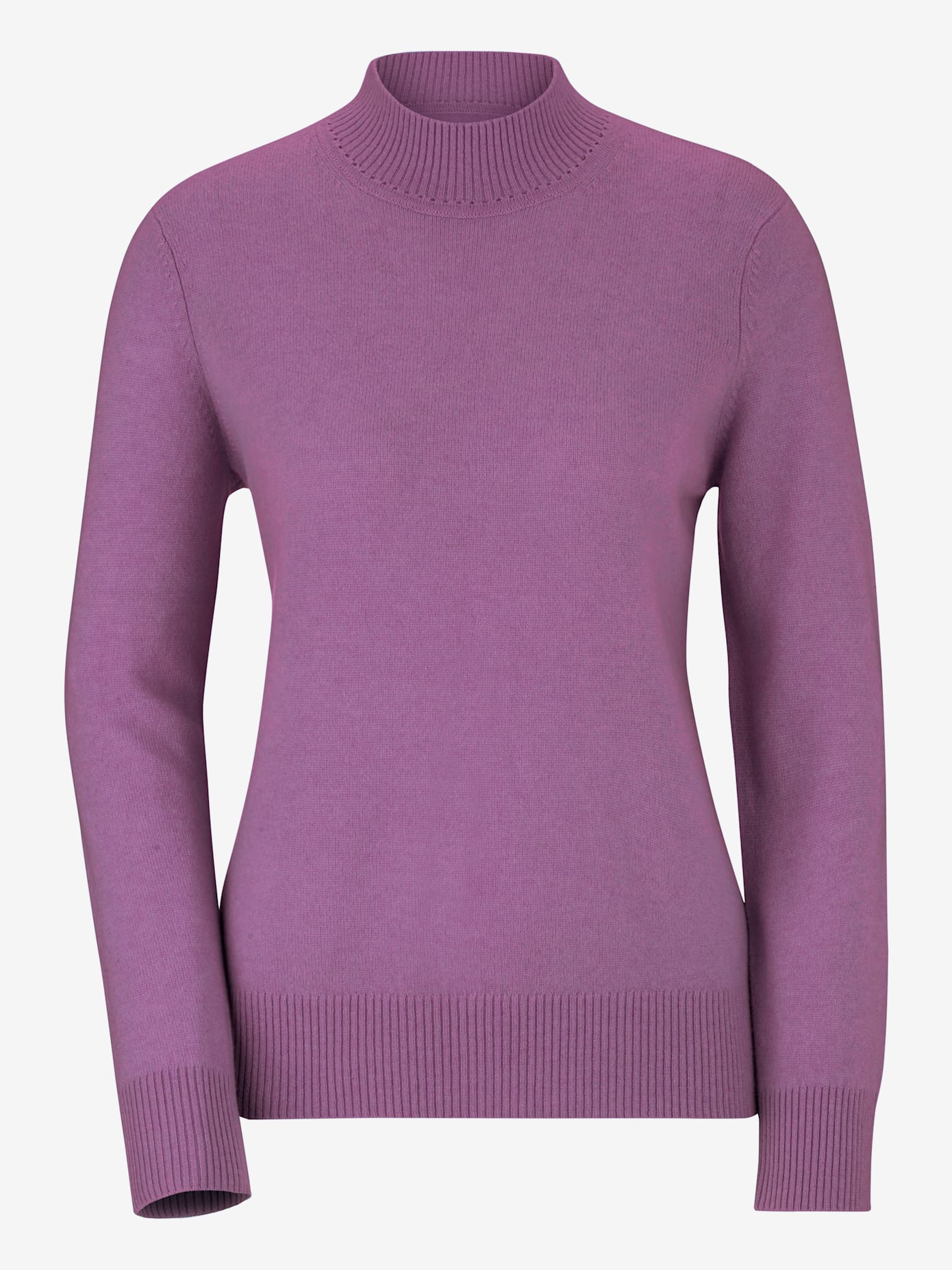 Pull femme basique pratique col montant