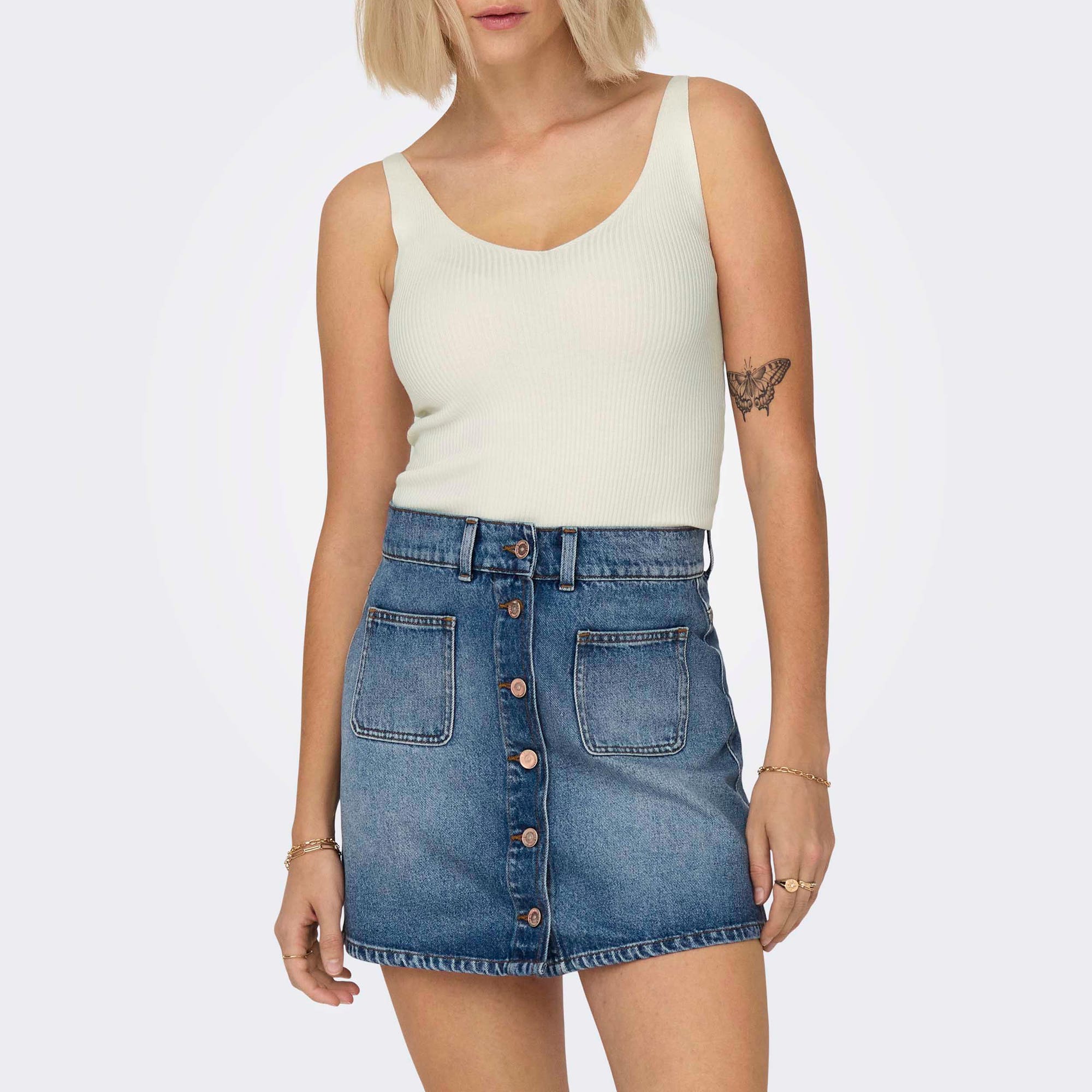 Top Femme blanc