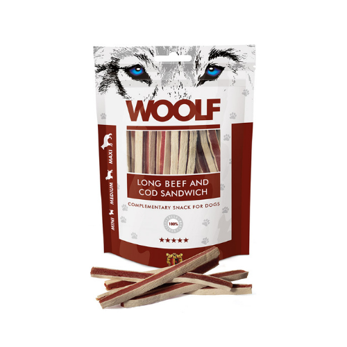 Sanduíche Woolf Long de Carne Bovina e Bacalhau