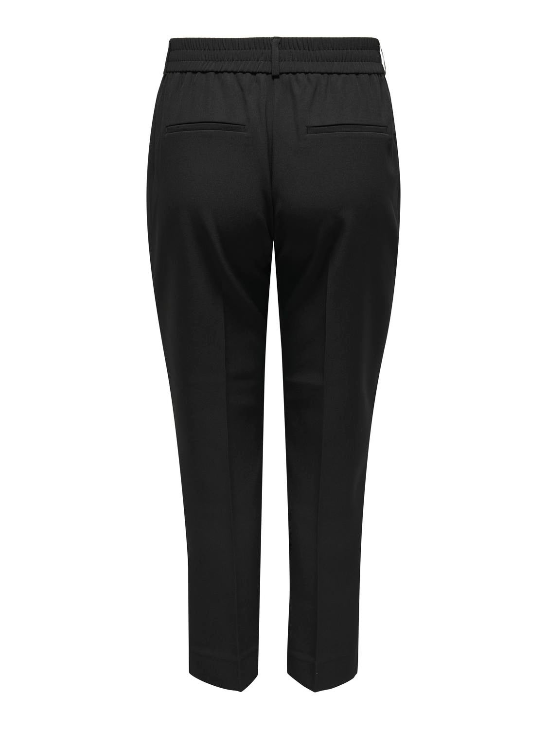 CARVERONICA-ELLY Hohe Taille Slim Fit Hose Black