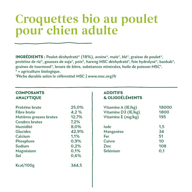 Yarrah Bio Adult poulet bio