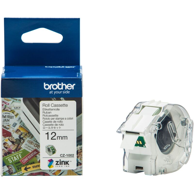 Brother CZ-1002 Etikettenrolle 12 mm x 5 m, CZ_1002, 12 mm x 5 m, 1 Stück