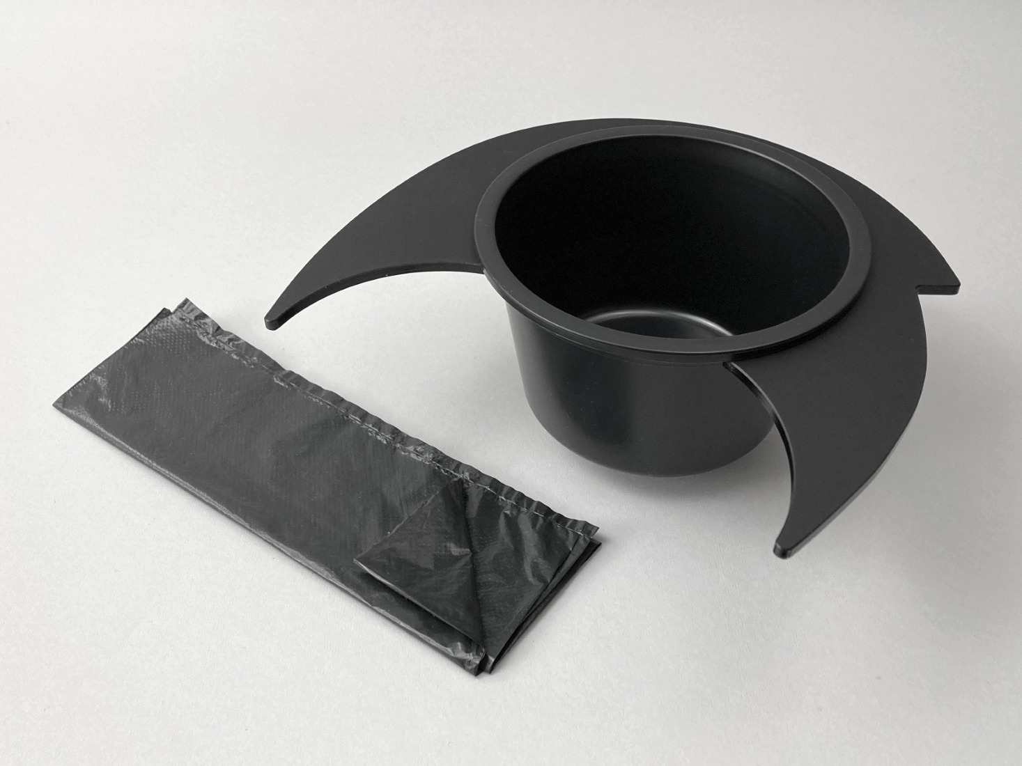 Flexaport Trenntoiletten-Einsatz Set passend für Thetford C200 schwarz/matt Acryl mit 100 Tüten Recycling 20 my