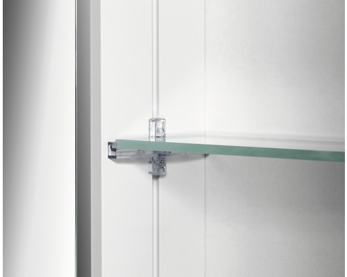 basano Novara witte spiegelkast met LED-verlichting, 80 x 74,8 x 13,5 cm