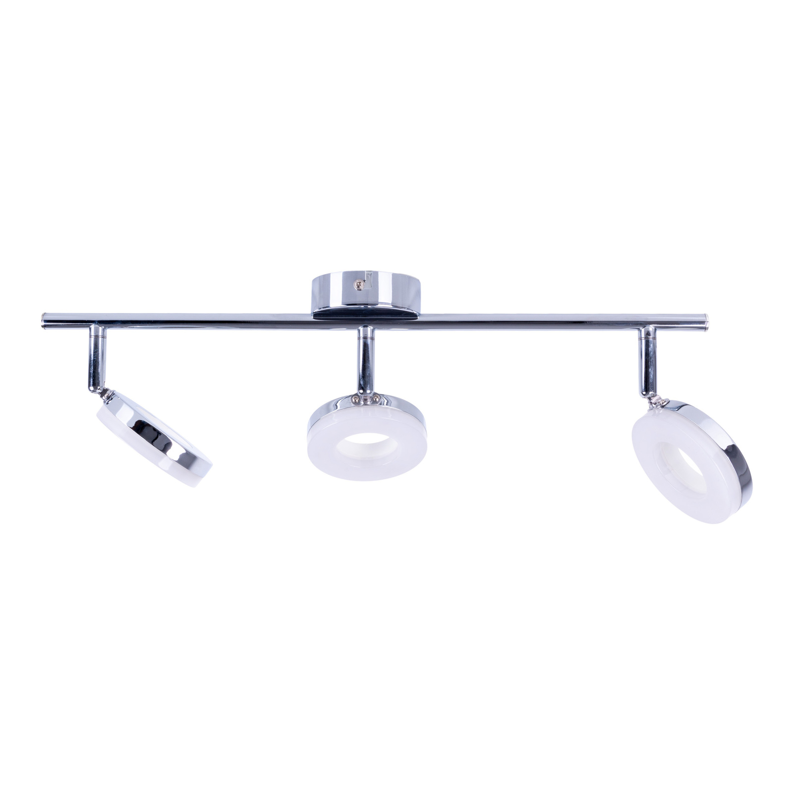 LED-Deckenspot DONUT - chromfarben - 3-flammig