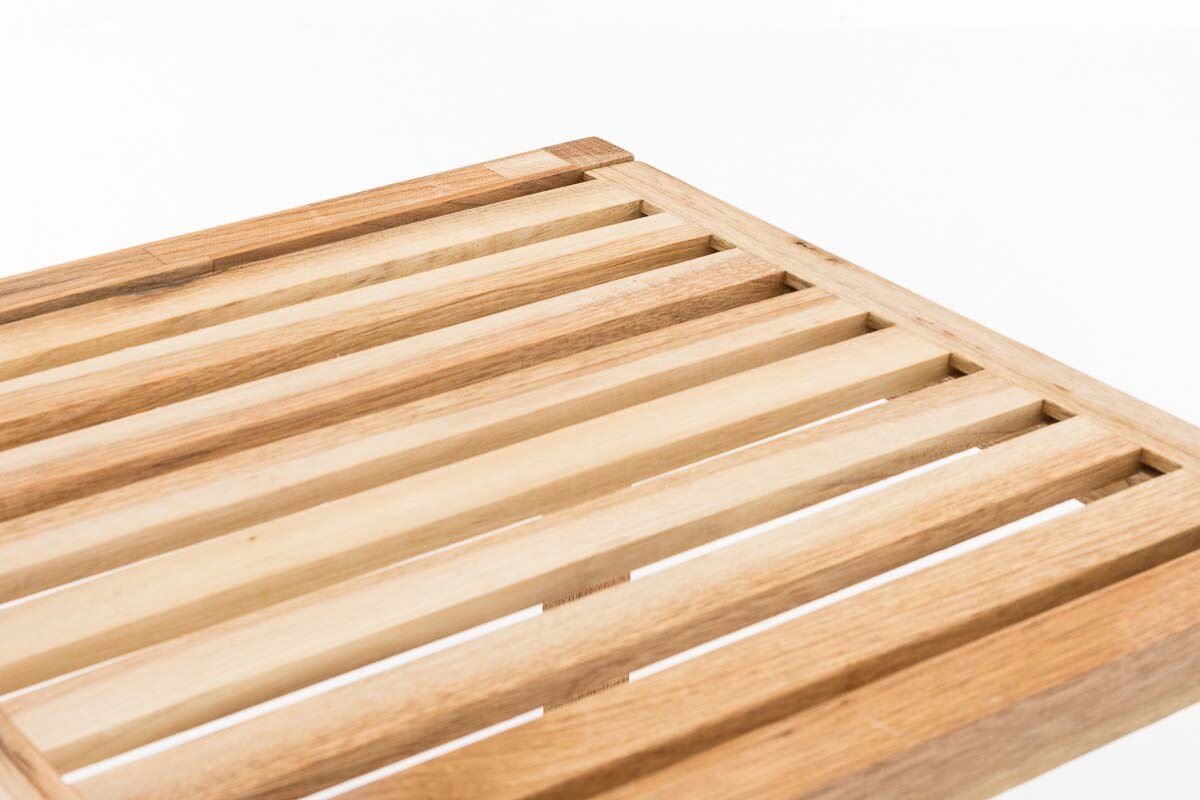 CLP Standregal aus Holz | Holzregal in verschiedenen Höhen erhältlich | Badezimmerregal mit 3-5 Ablageflächen
