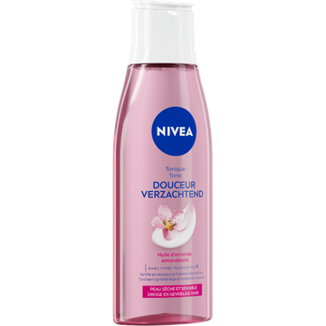 NIVEA Verzachtende Tonic - 200ml - Reinigingstonic - Toner Gezichtsreiniger - Droge en gevoelige huid - Amandelolie en Hydramine