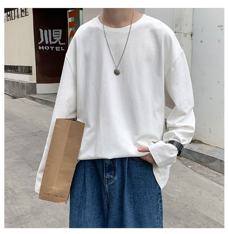 POSI - Effen T-shirt met lange mouwen