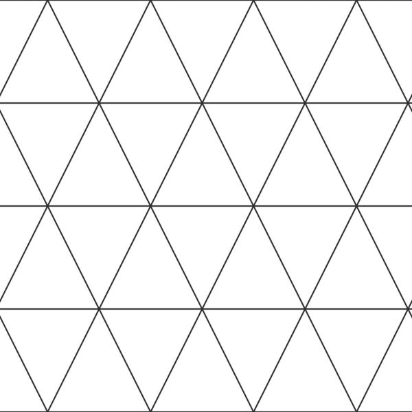 Estahome Grafische Driehoeken Behang - Zwart / Wit V