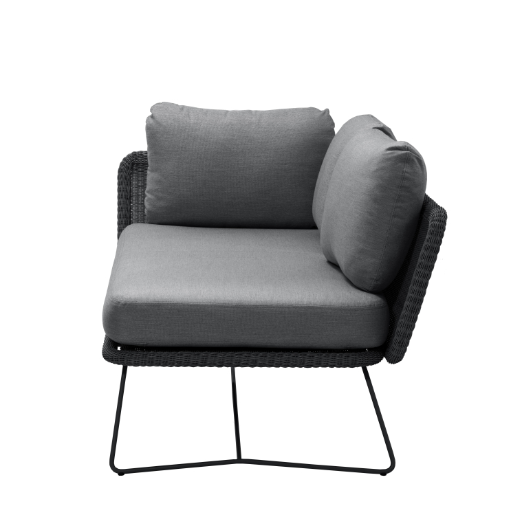 Cane-Line Horizon 2-zits loungebank module rechts grijs