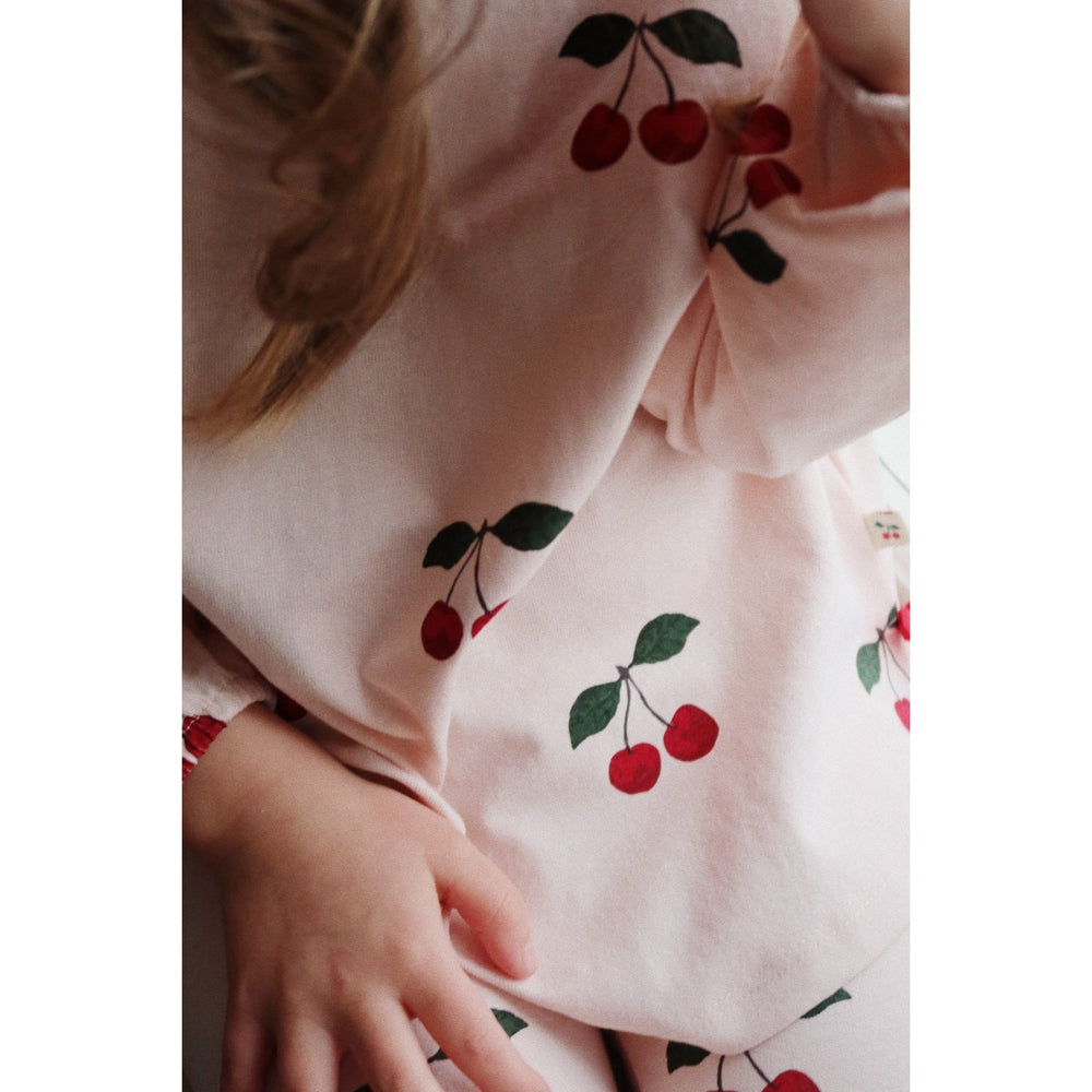 Køb Konges Sløjd Ma Grande Cerise Peony Drey Slit Bluse GOTS