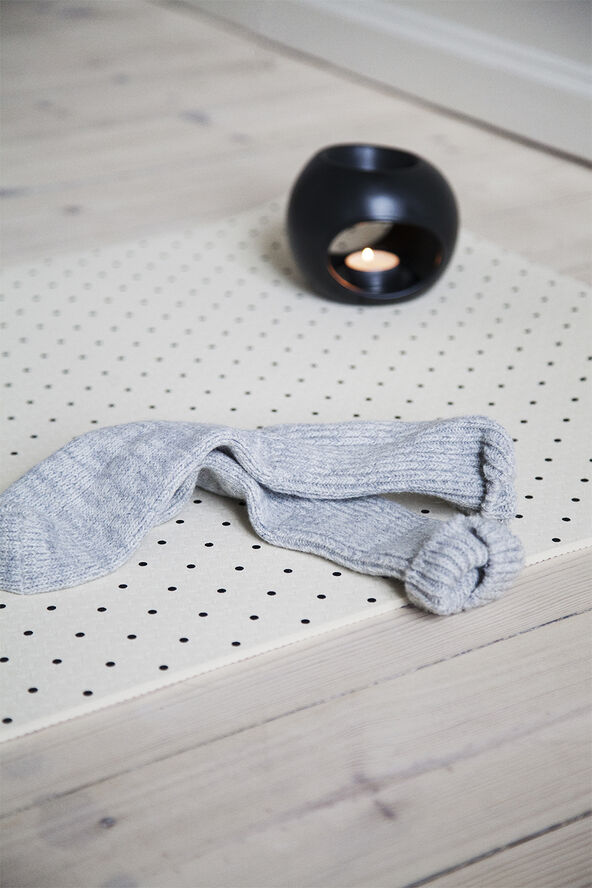 Moshi Moshi Mind boyfriend socks Light grey melange