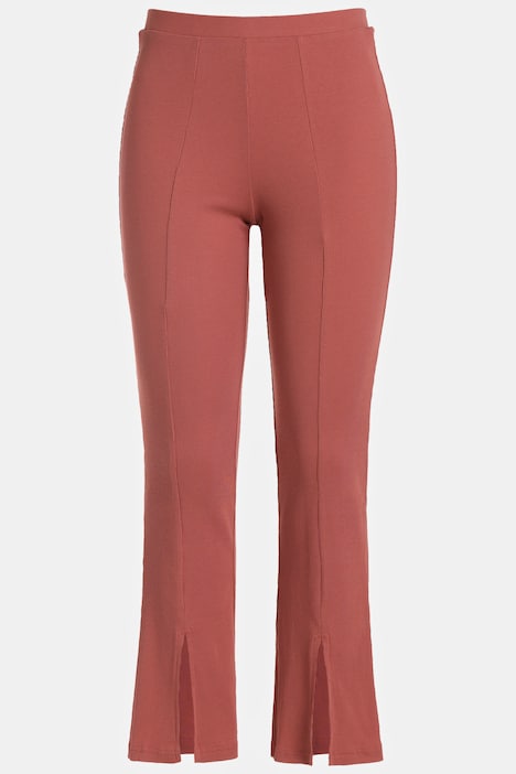 Leggings, ausgestelltes Bein, Rippjersey, Biobaumwolle