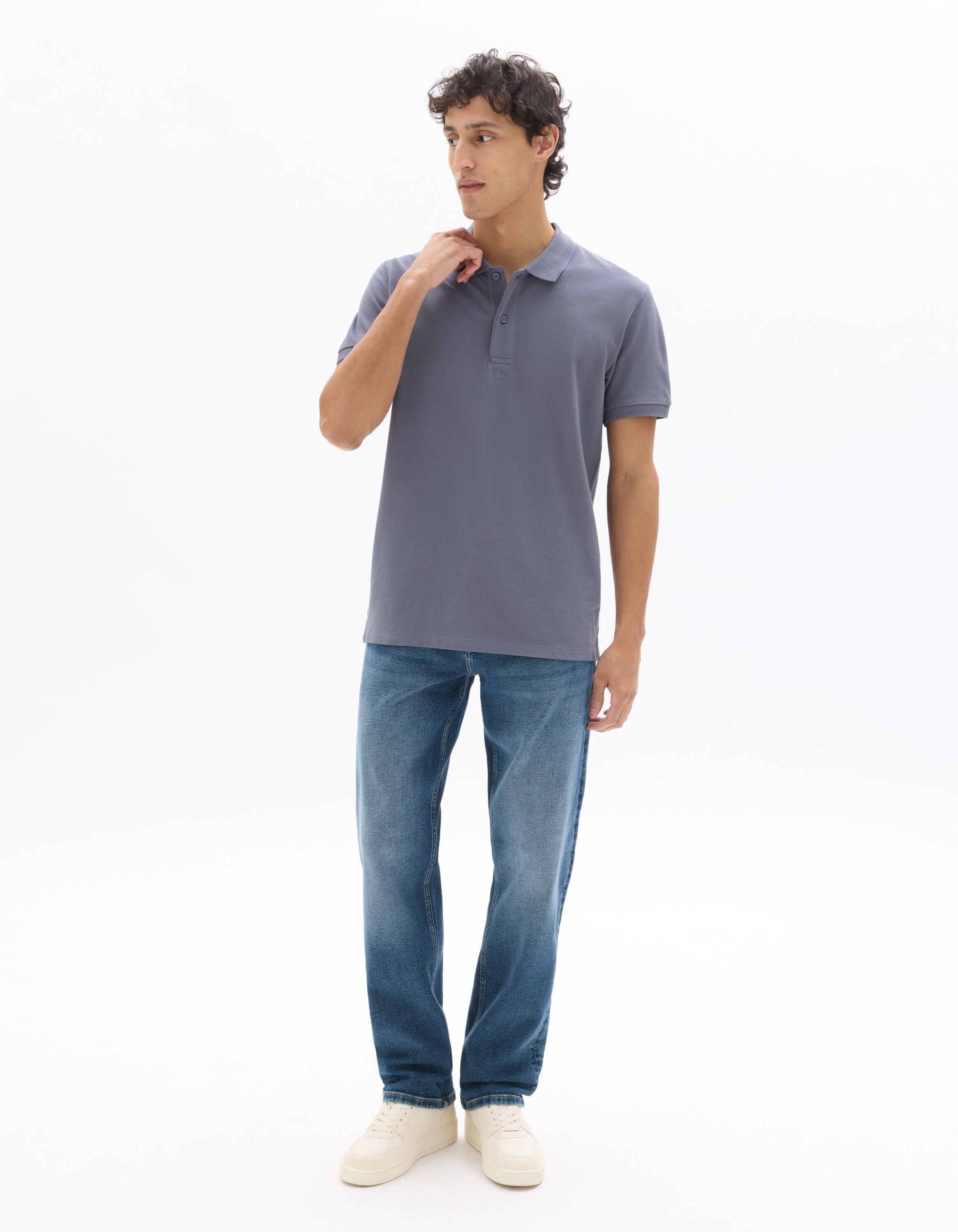 jean straight indéformable - bleu