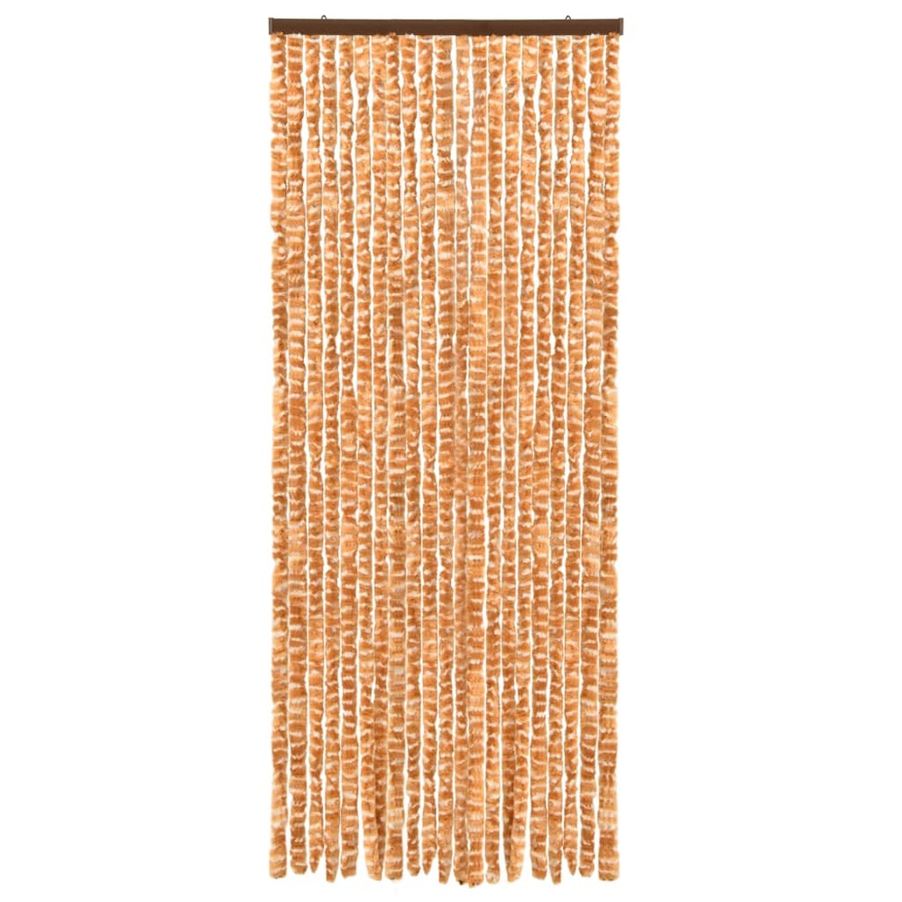 Moustiquaire ocre et blanc 56x185 cm chenille