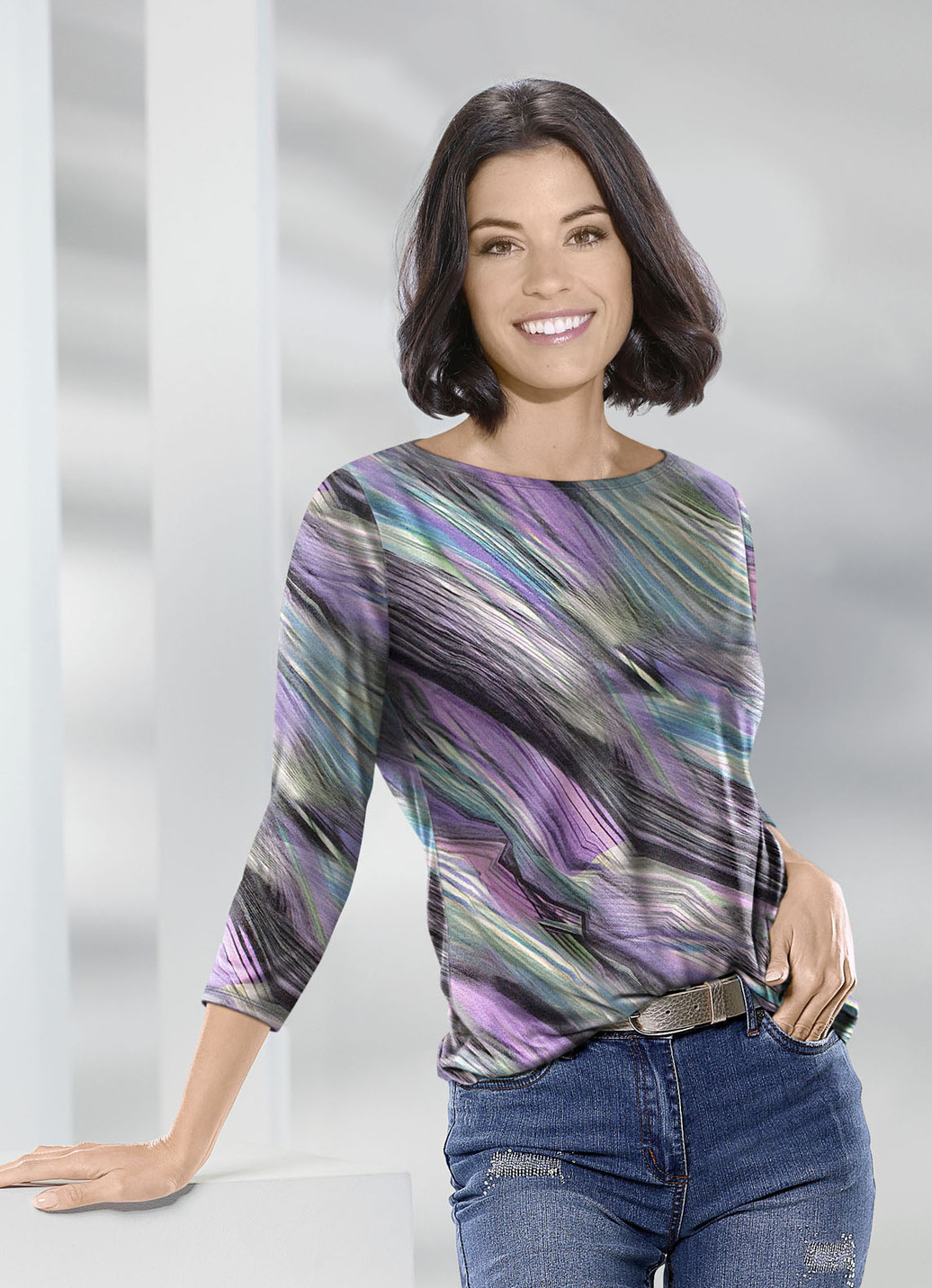 Pullover in Feinstrick
