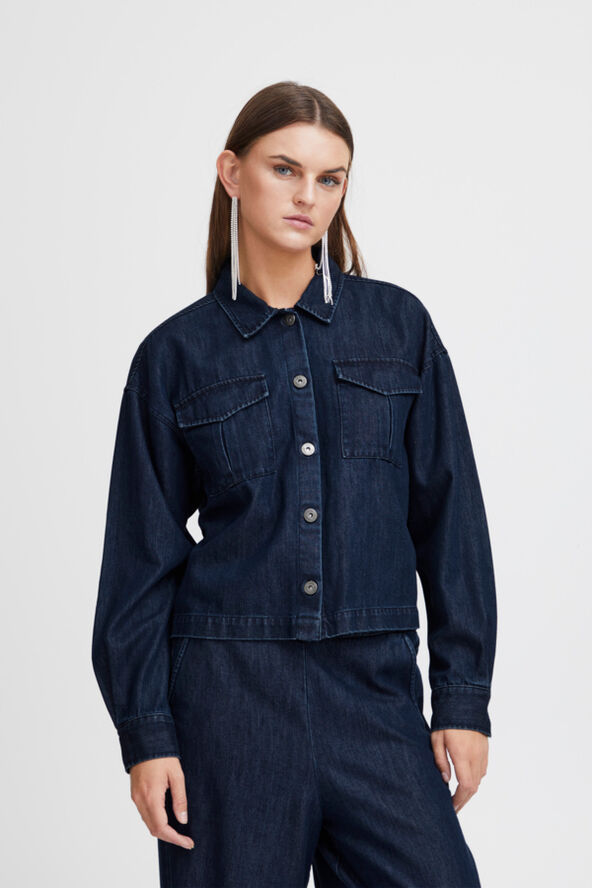 ICHI IHAUBREY JA Washed dark blue