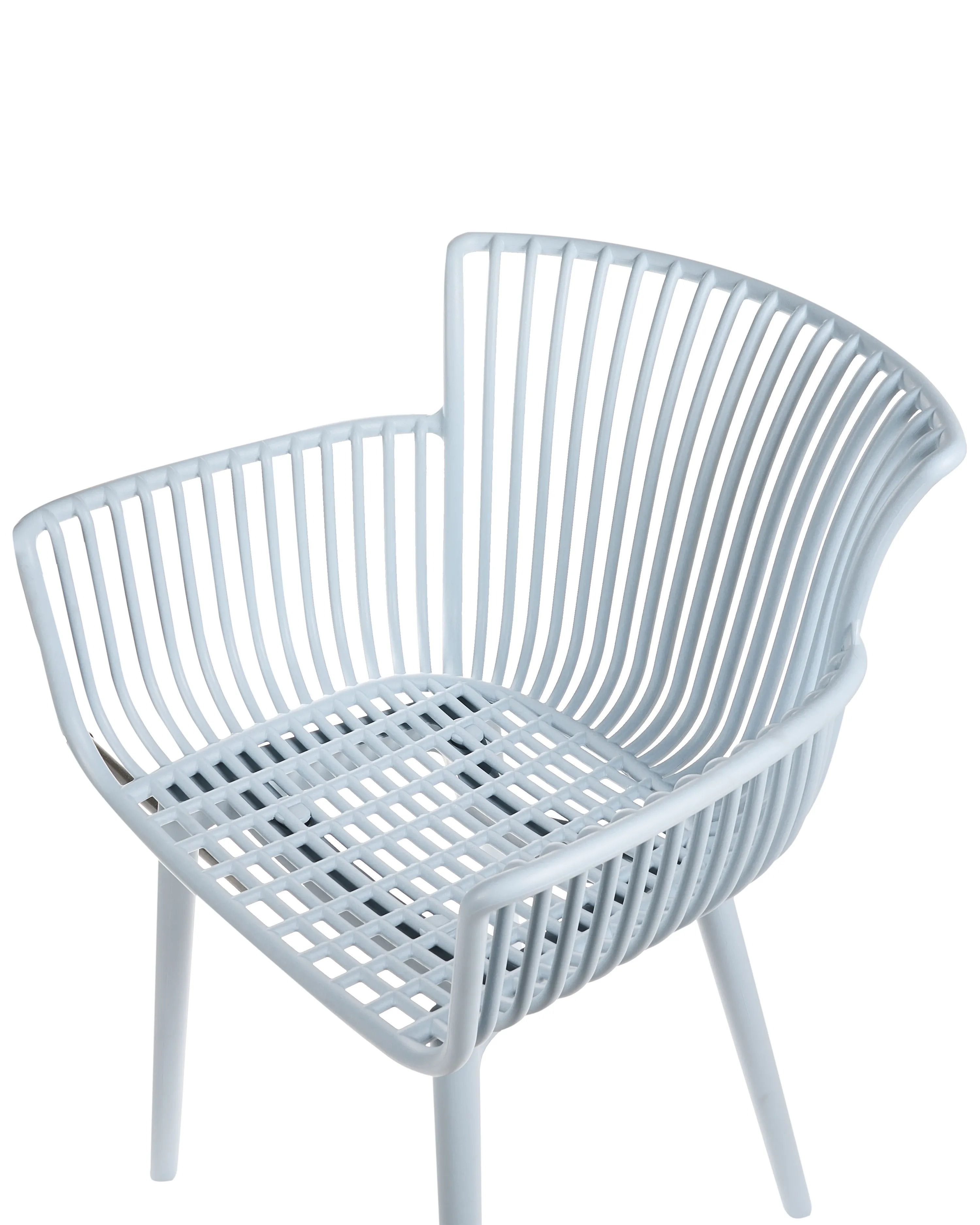 Set van 4 tuinstoelen PESARO Lichtblauw